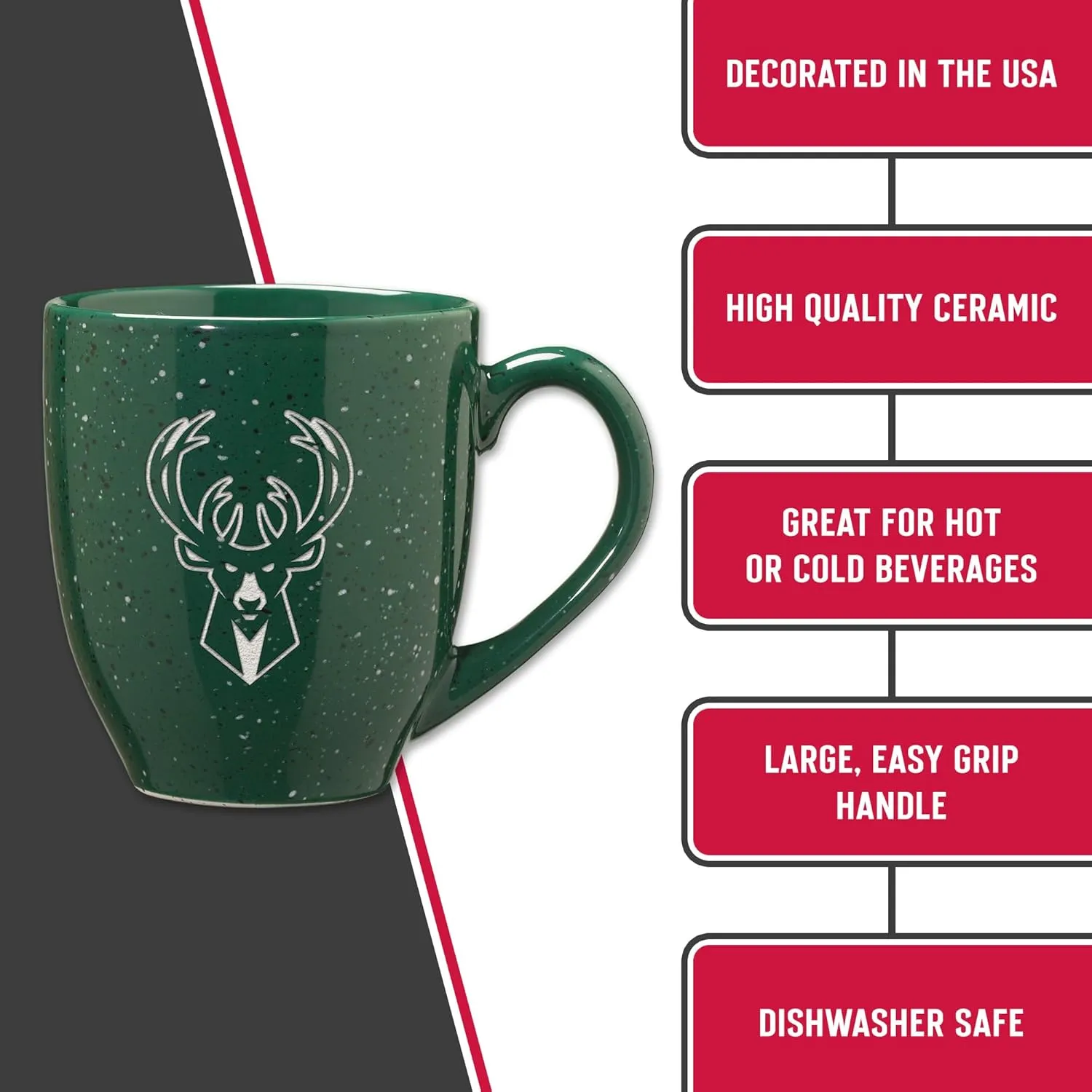 Rico Industries SPK 16oz Team Colored Laser Engraved Ceramic Mug