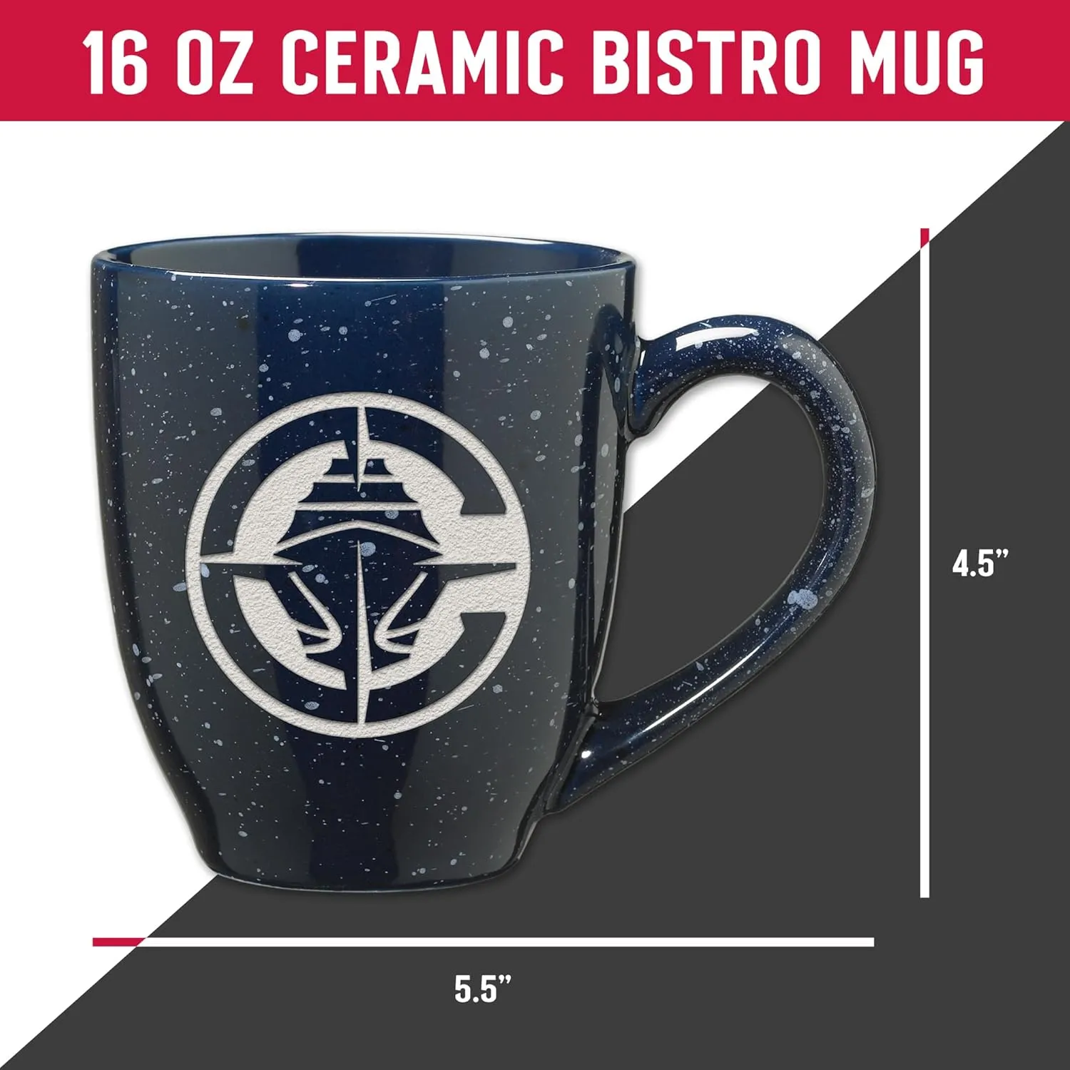 Rico Industries SPK 16oz Team Colored Laser Engraved Ceramic Mug
