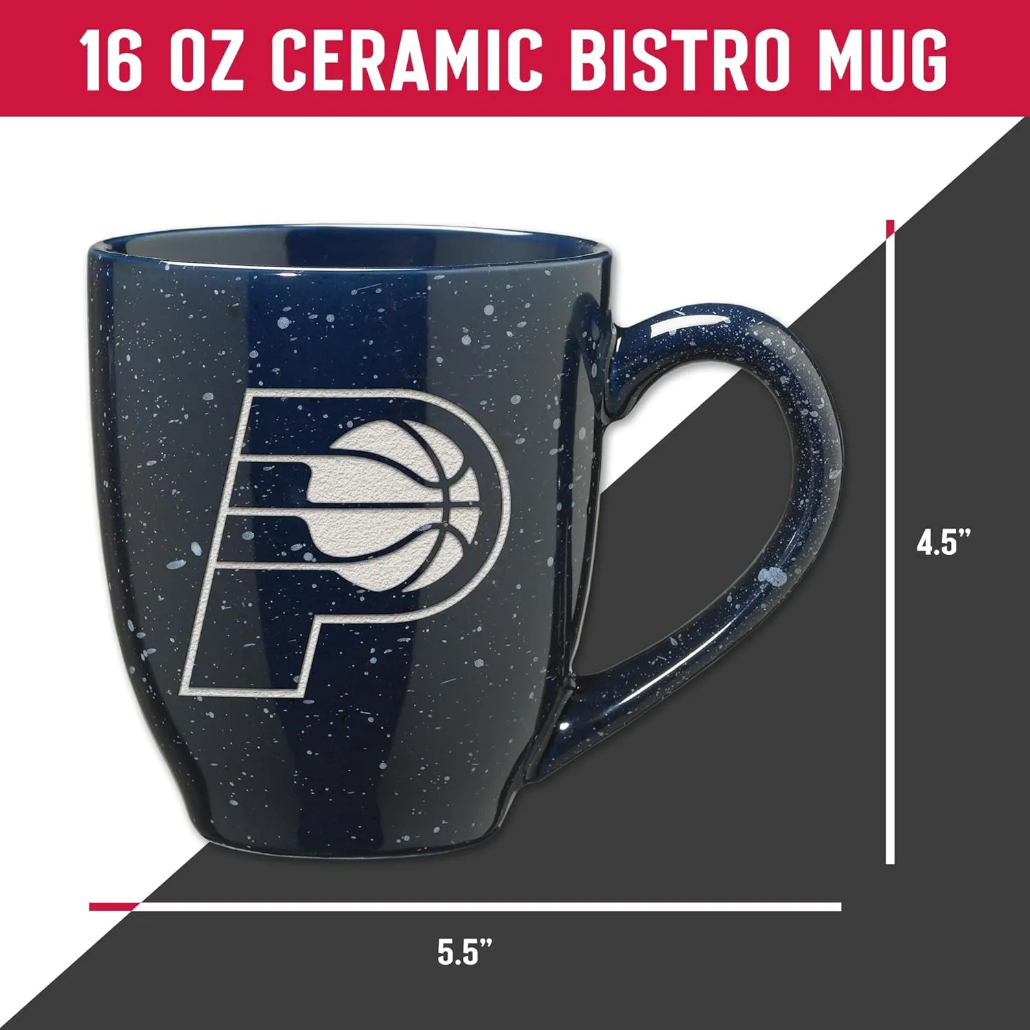 Rico Industries SPK 16oz Team Colored Laser Engraved Ceramic Mug