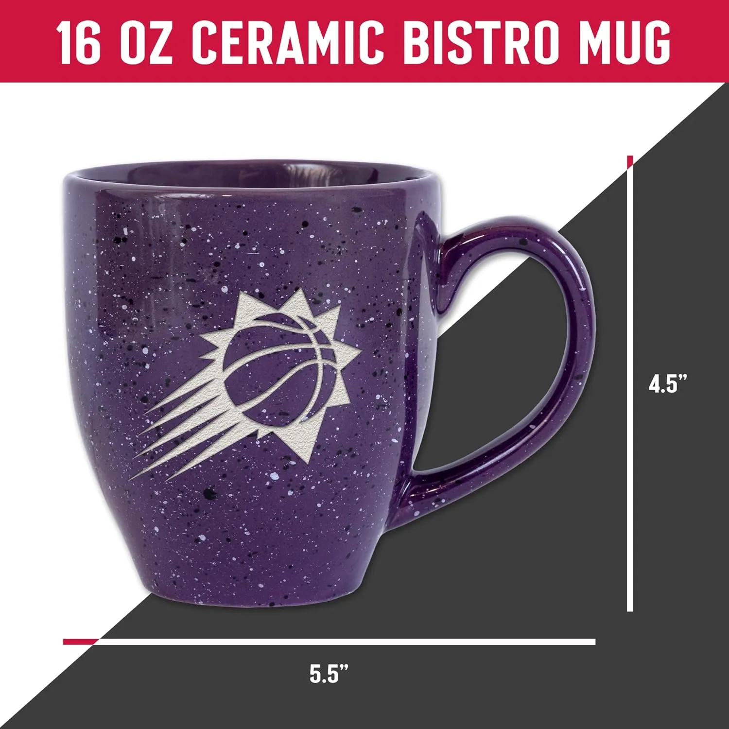 Rico Industries SPK 16oz Team Colored Laser Engraved Ceramic Mug