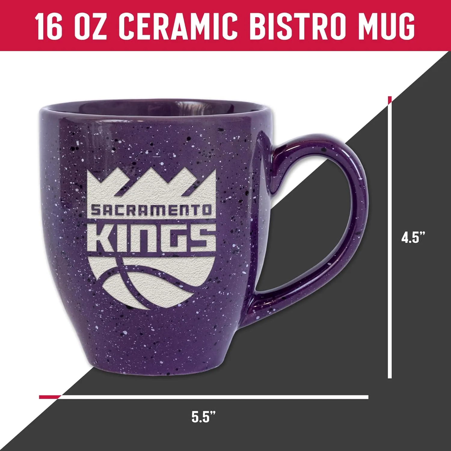 Rico Industries SPK 16oz Team Colored Laser Engraved Ceramic Mug