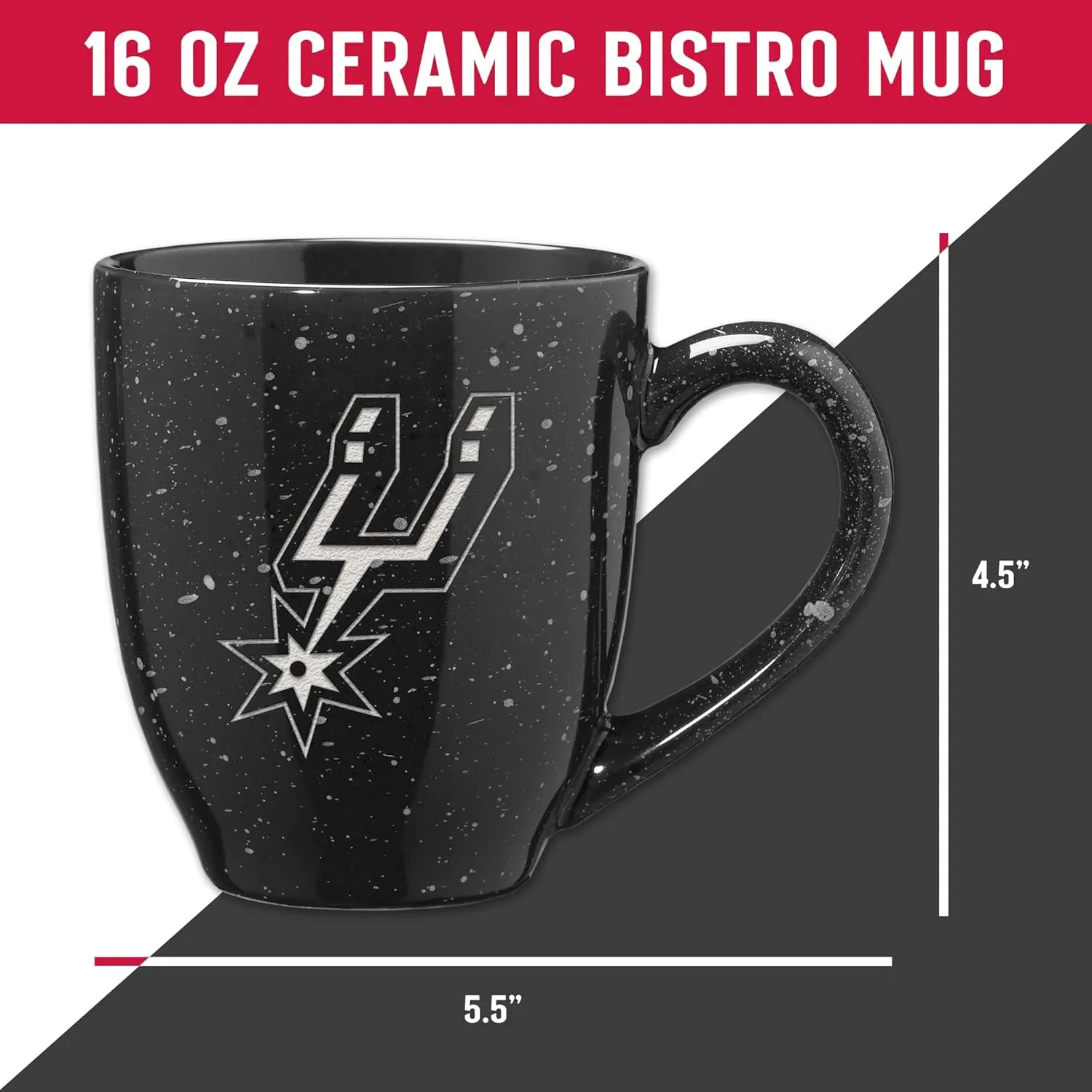 Rico Industries SPK 16oz Team Colored Laser Engraved Ceramic Mug