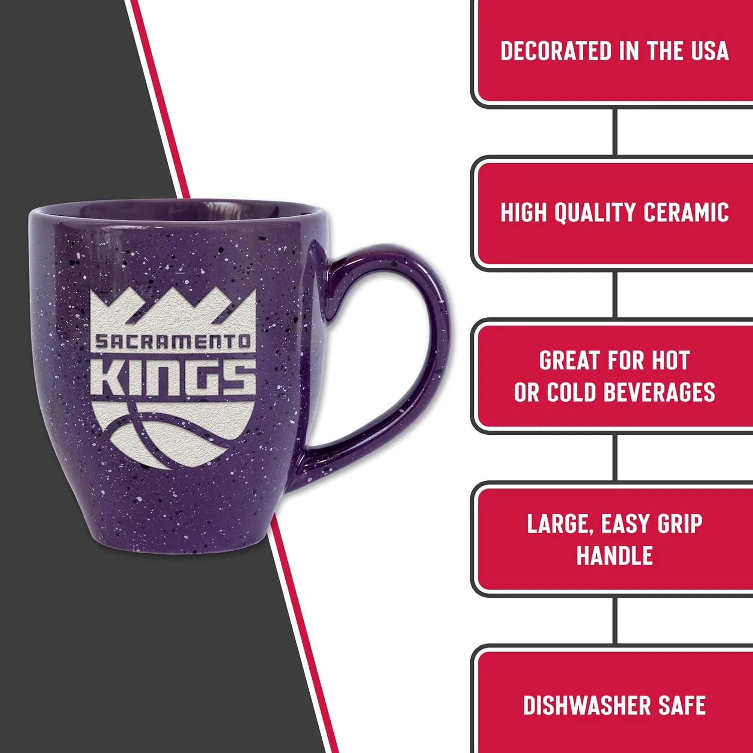 Rico Industries SPK 16oz Team Colored Laser Engraved Ceramic Mug