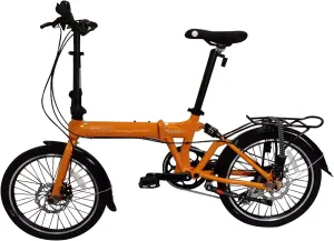 Rockies 20" 8 Speed Aluminum Folding Bike - Hydraulic Disc Brakes, with Fenders, Stainless Steel Spokes & Stainless Steel Fender Stays