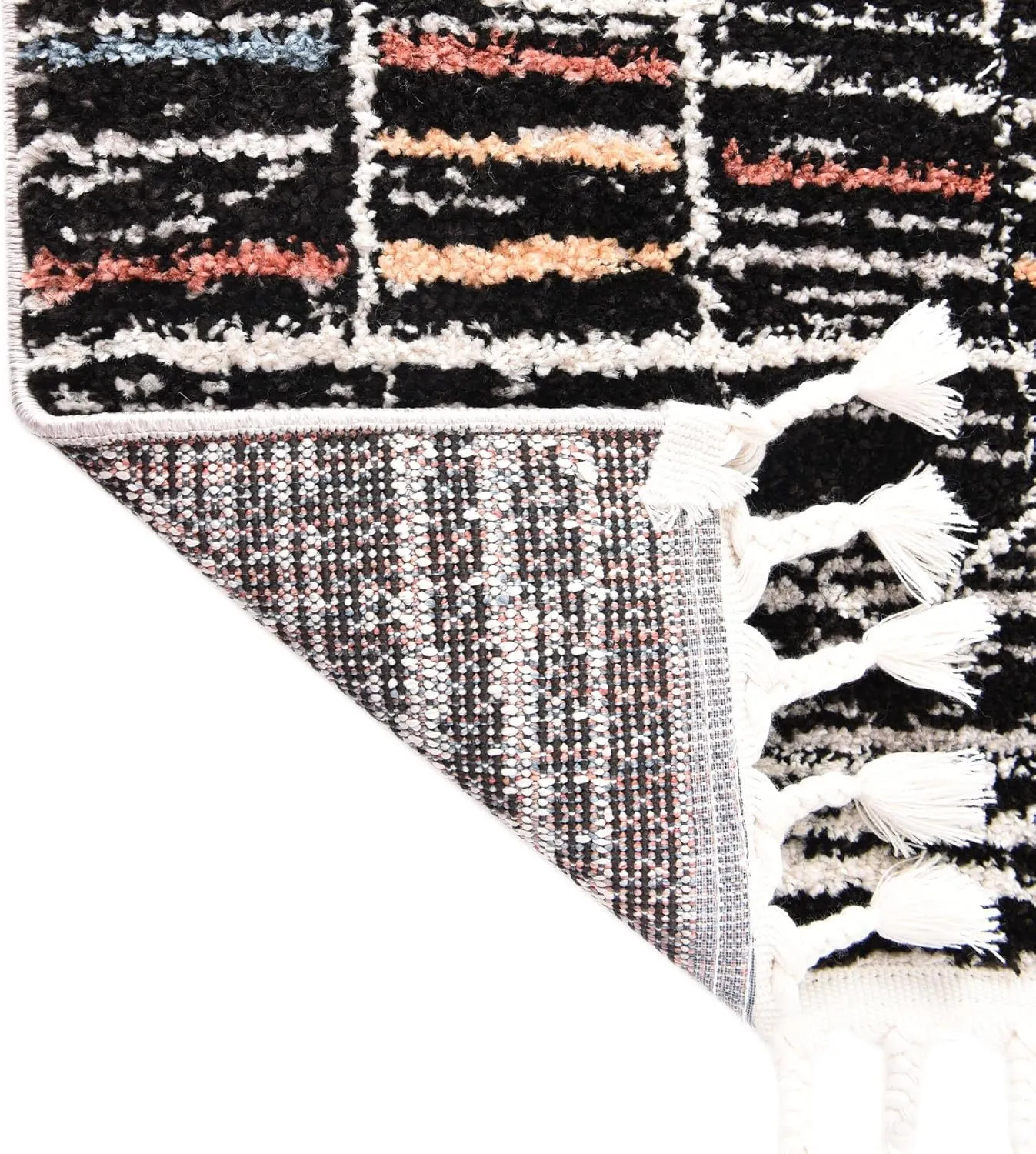 Rugs.com Aramis Collection Rug – 6 Ft Runner Multi Medium Rug Perfect for Hallways, Entryways