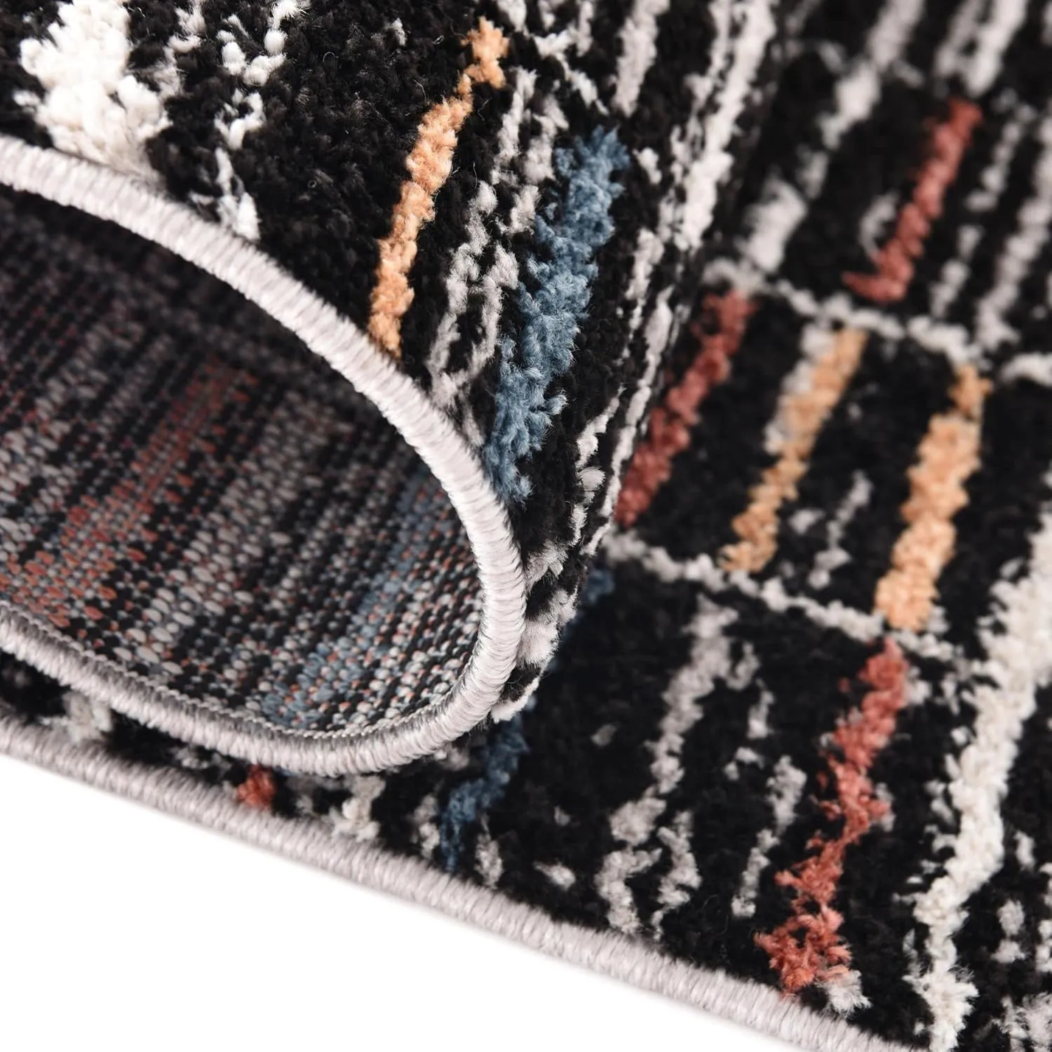 Rugs.com Aramis Collection Rug – 6 Ft Runner Multi Medium Rug Perfect for Hallways, Entryways