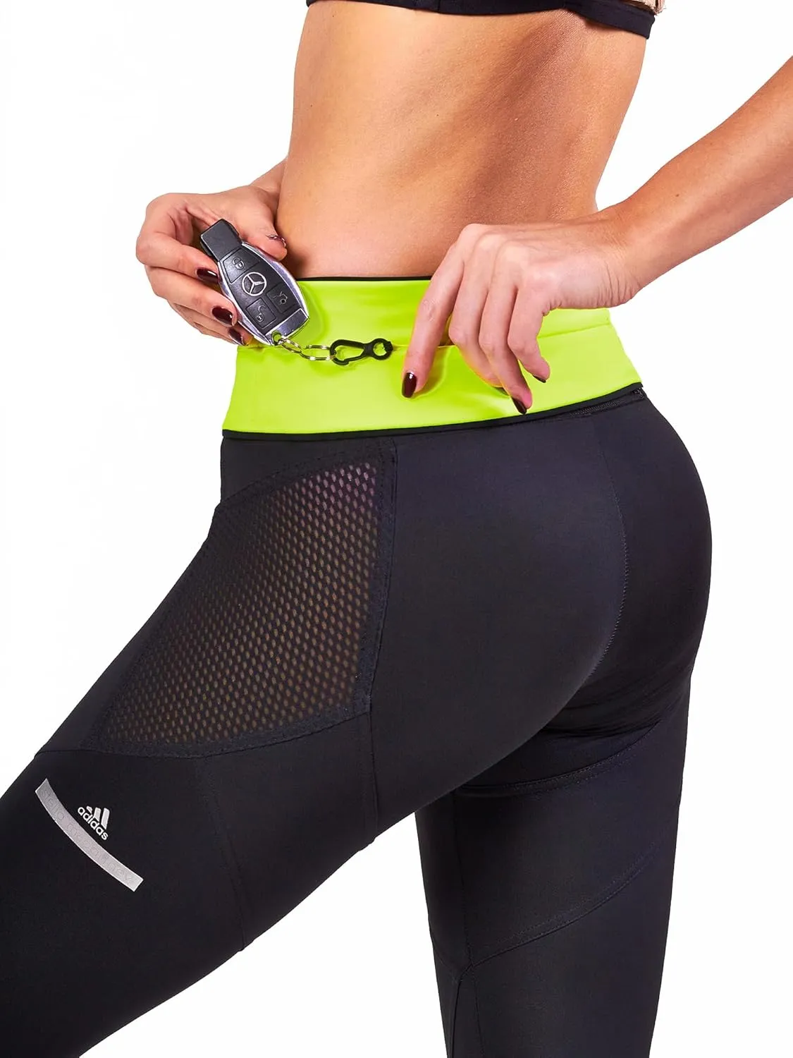 Running Belt Fanny Pack Waist Bag with Zipper Pocket Durable and Light (Lemon, Small)