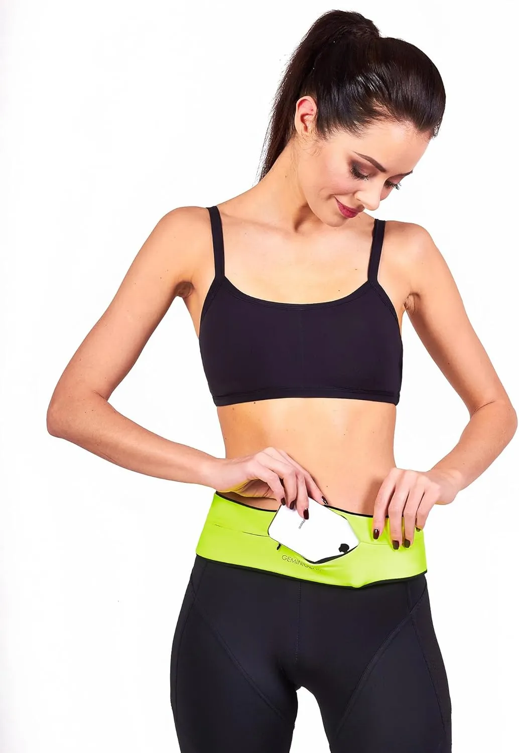 Running Belt Fanny Pack Waist Bag with Zipper Pocket Durable and Light (Lemon, Small)