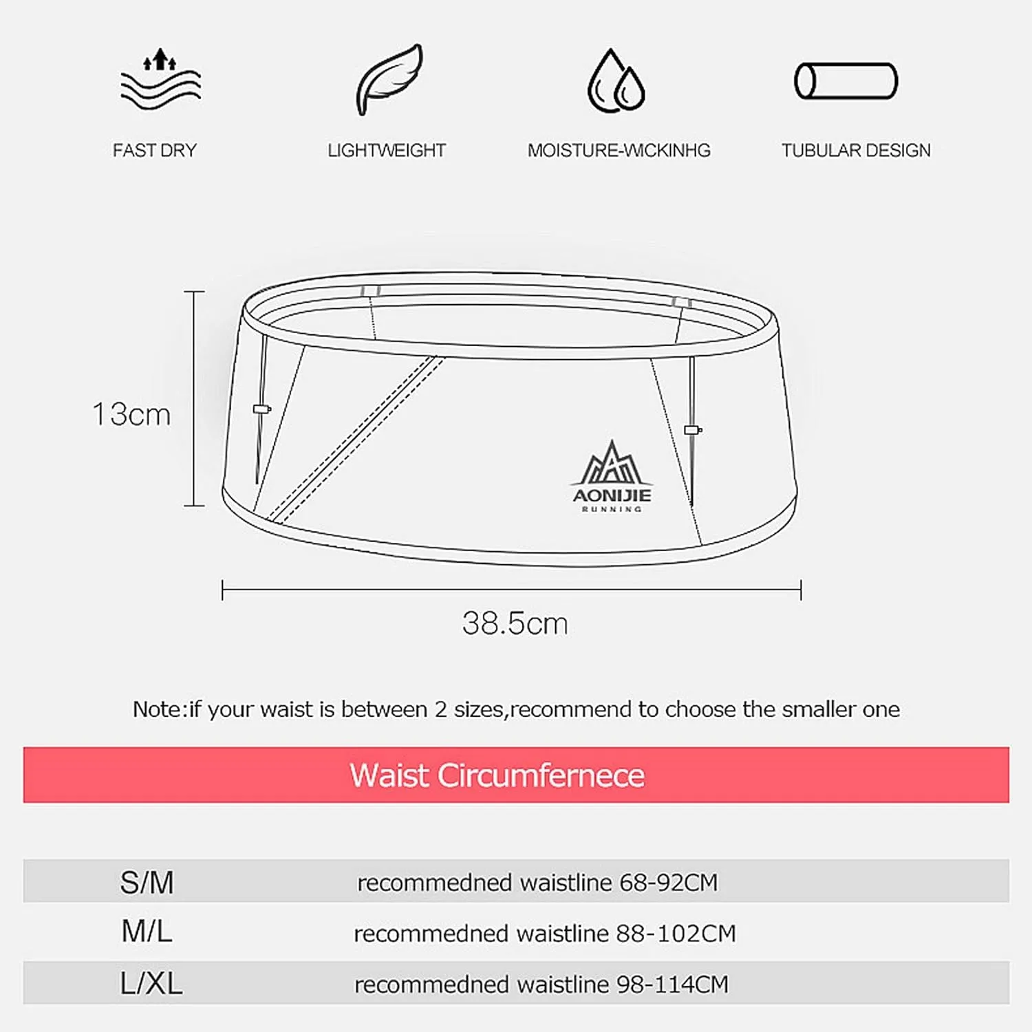 Running Pouch Belt Waist Pack Fanny Bag with 250ml Soft Water Bottle, Bounce Free Fashion Workout Jogging Travelling Money Pocket Belt for Women (Blue, L/XL)