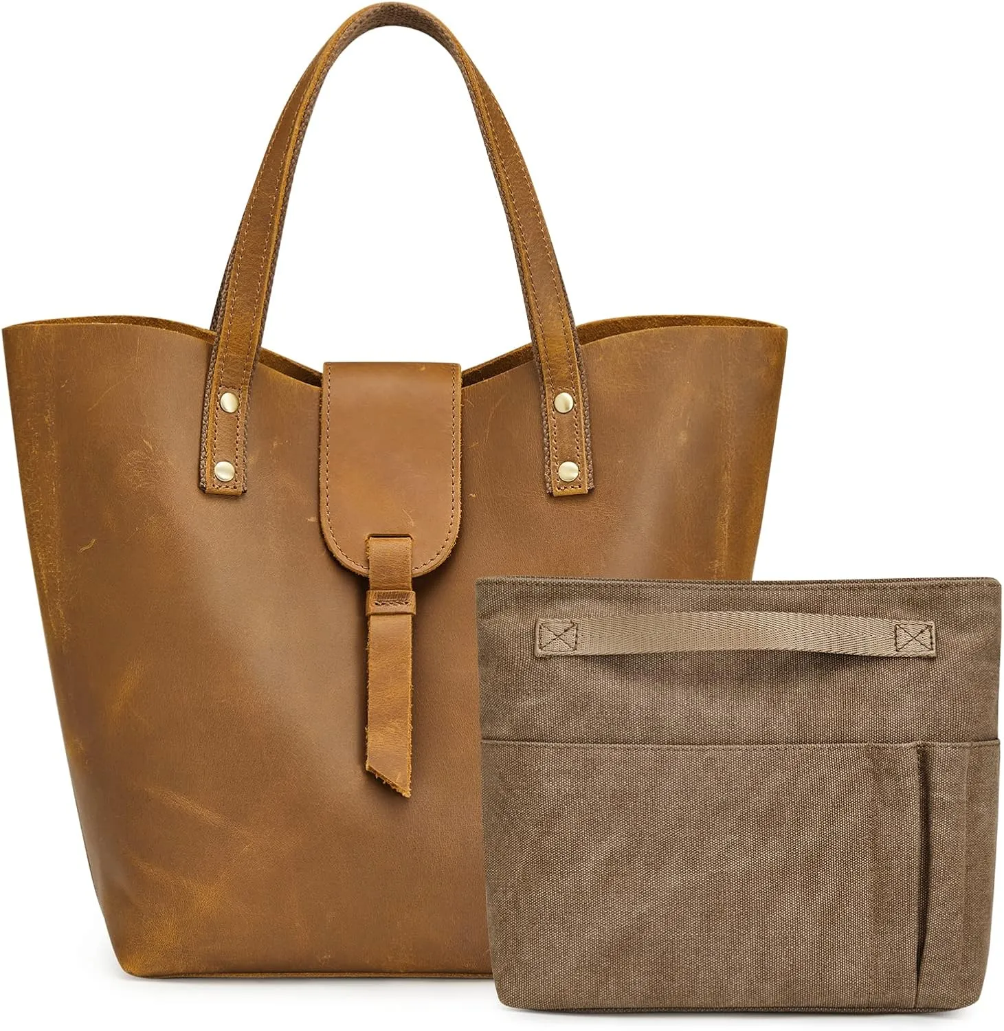 S-ZONE Women Satchel Bags Genuine Leather Top-Handle Crossbody Handbags Purses