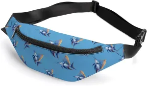 Sailfish Cute Fanny Pack Crossbody Lightweight Waist Bag for Men Women Outdoors Sports Hiking