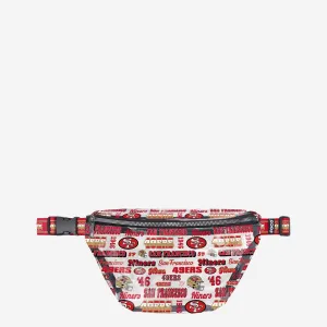 San Francisco 49ers Repeat Retro Print Clear Fanny Pack