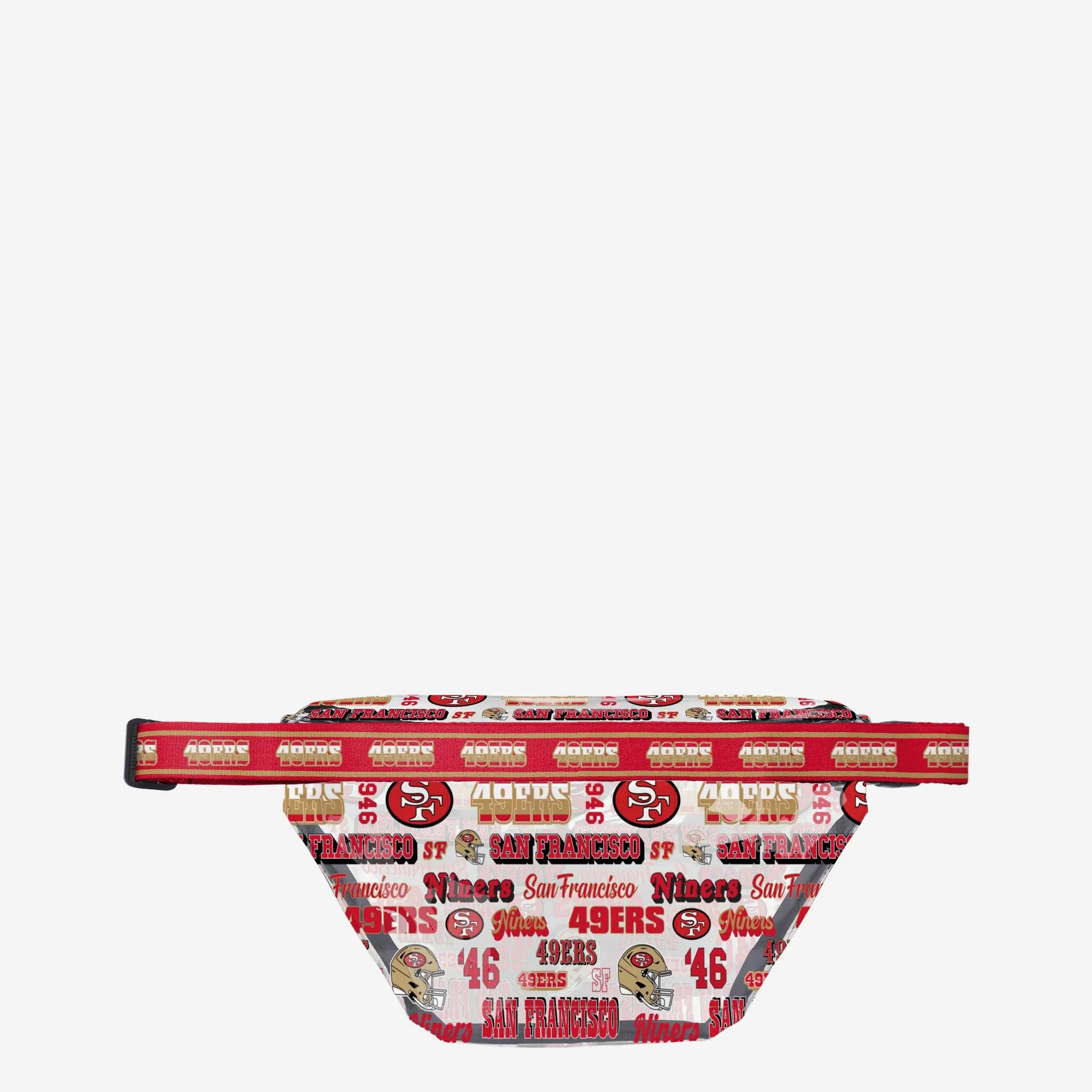 San Francisco 49ers Repeat Retro Print Clear Fanny Pack