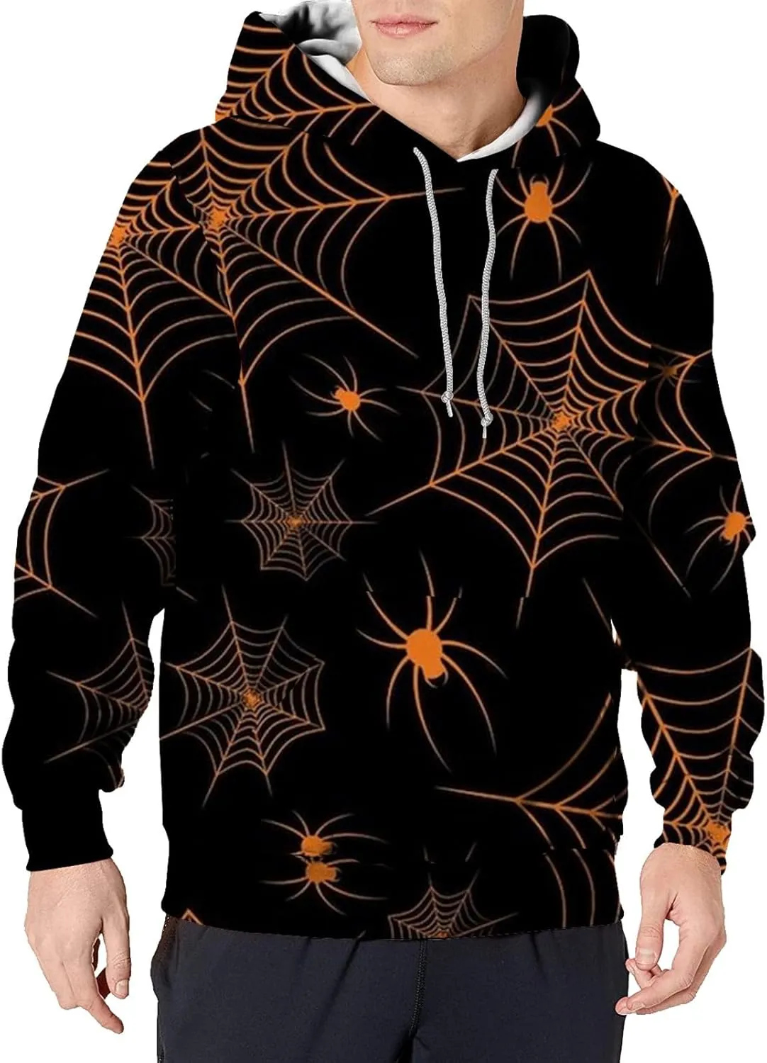scary halloween hoodies Autumn Casual Long Sleeve Halloween 3D Printed Long Sleeve Hoodless scary sweatshirts for