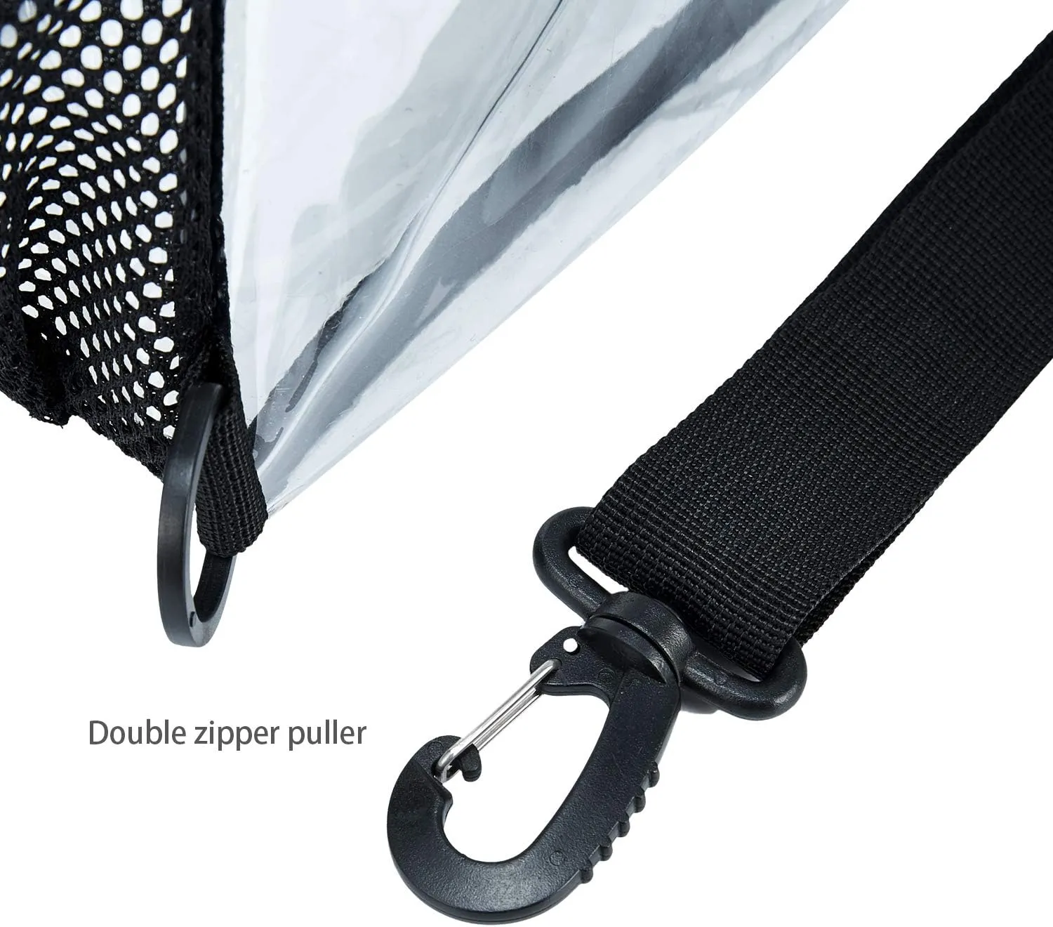 See-Through Clear Sling Backpack, Crossbody Bag for Men, Transparent Concert Approved Bag Plastic One Strap