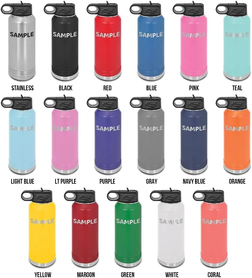 Send Nudes Laser Engraved Water Bottle Customizable Polar Camel Stainless Steel with Straw - V2 USAF F15 Air Force Eagle Aircraft US United States Light Purple 32 oz