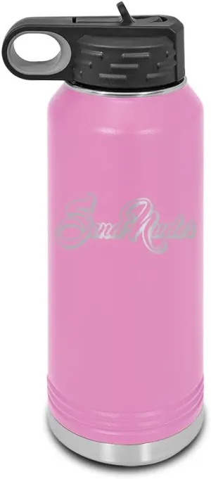 Send Nudes Laser Engraved Water Bottle Customizable Polar Camel Stainless Steel with Straw - V2 USAF F15 Air Force Eagle Aircraft US United States Light Purple 32 oz