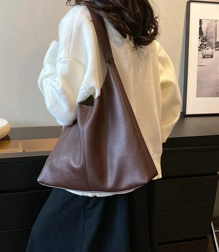 Shoulder Purse for Women Vegan Leather Large Tote Handbags Hobo Purses Top-handle Bags