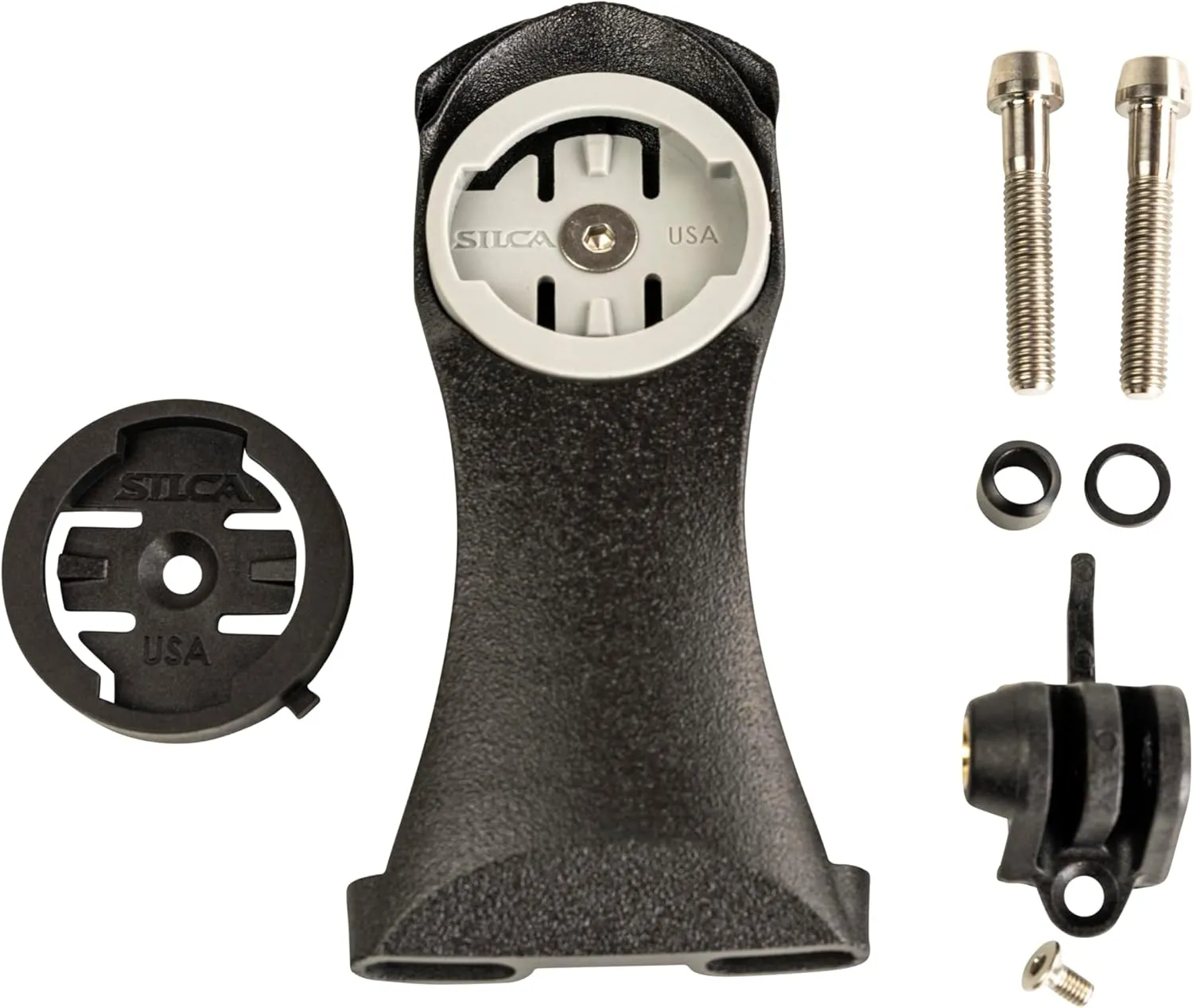 SILCA Chisela Out Front 3D Titanium Printed Computer Mount with Integrated Light or Camera gimble