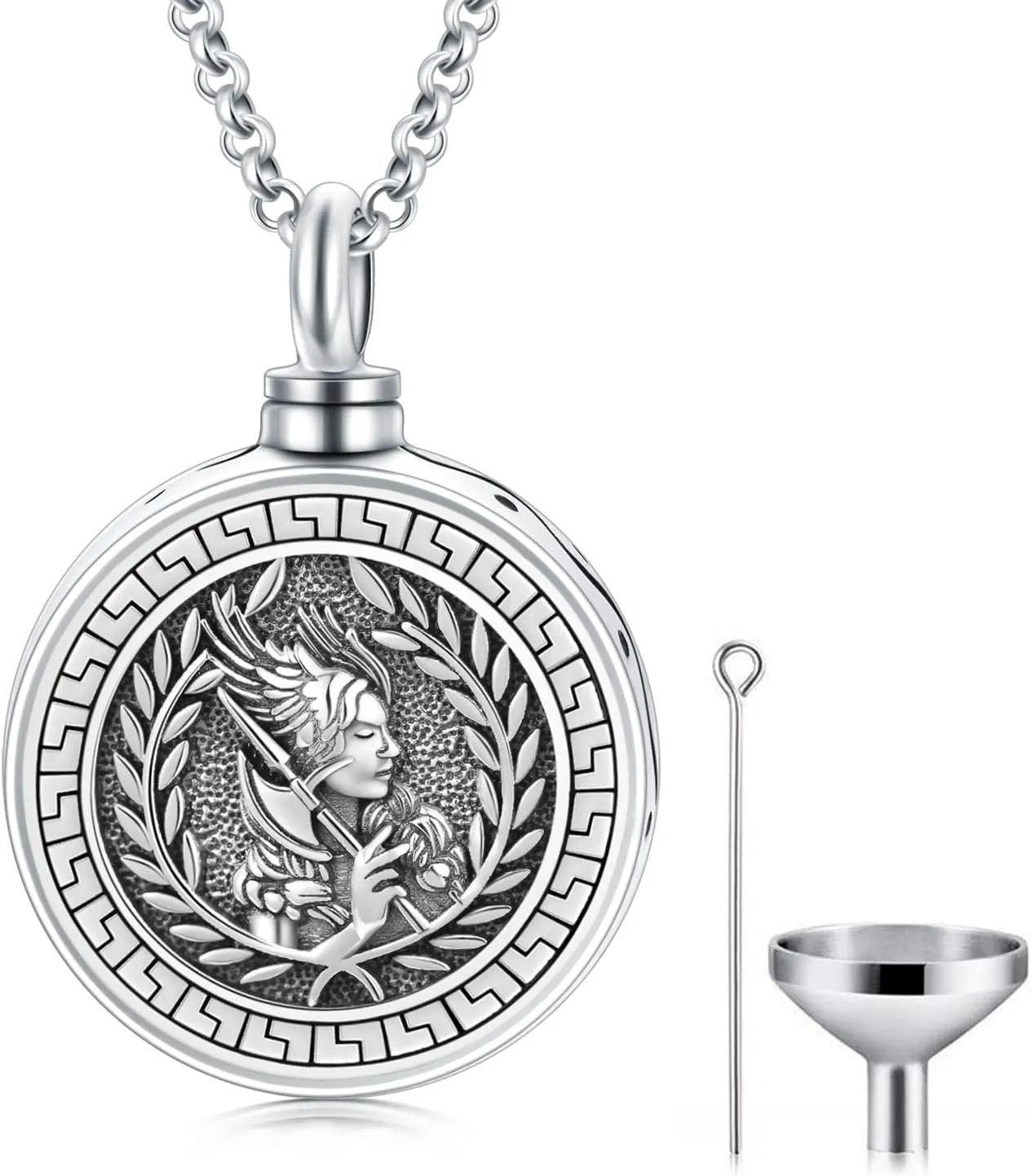 SIMONLY Mother's Day Gifts Goddess Necklace for Women 925 Sterling Silver Goddess Amulet Necklace Ancient Egypt Greek Mythology Jewelry Gifts for Her