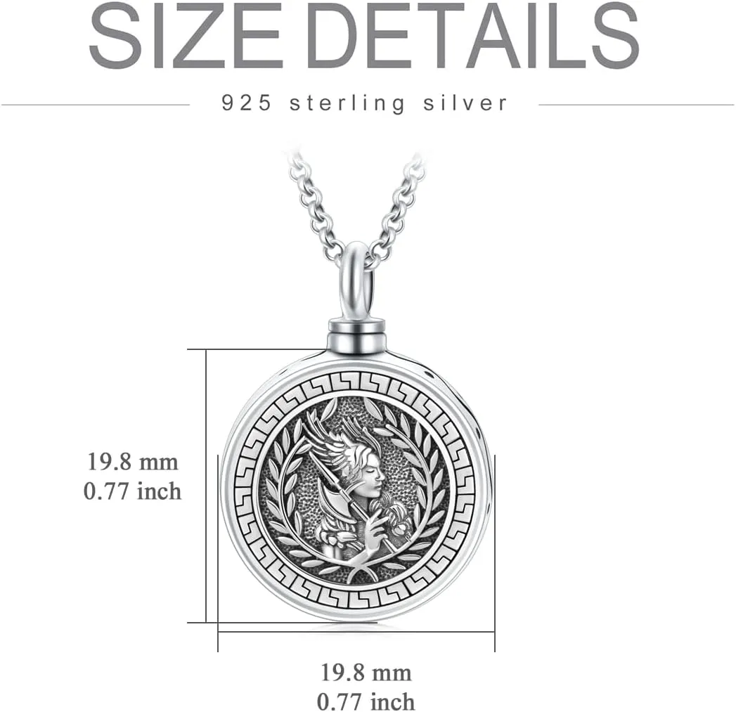 SIMONLY Mother's Day Gifts Goddess Necklace for Women 925 Sterling Silver Goddess Amulet Necklace Ancient Egypt Greek Mythology Jewelry Gifts for Her