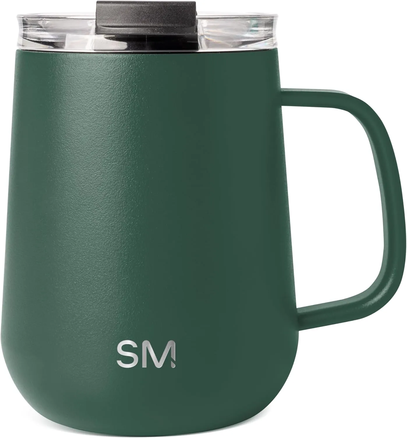 Simple Modern Travel Coffee Mug with Lid and Handle | Reusable Insulated Stainless Steel Coffee Tumbler Tea Cup | Gifts for Women Men Him Her | Voyager Collection | 12oz | Forest