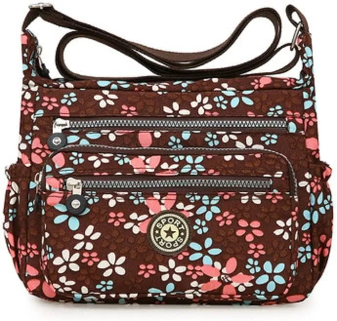 Single shoulder Messenger Crossbody Bag Nylon Purse Satchel Travel Women Lady Fashion Top Handle