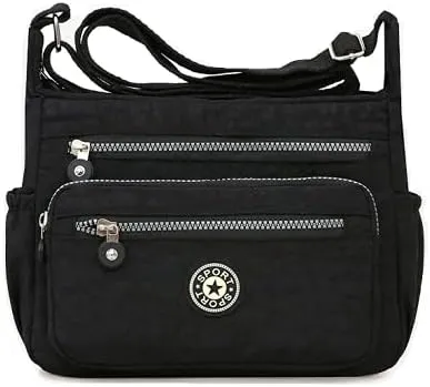 Single shoulder Messenger Crossbody Bag Nylon Purse Satchel Travel Women Lady Fashion Top Handle