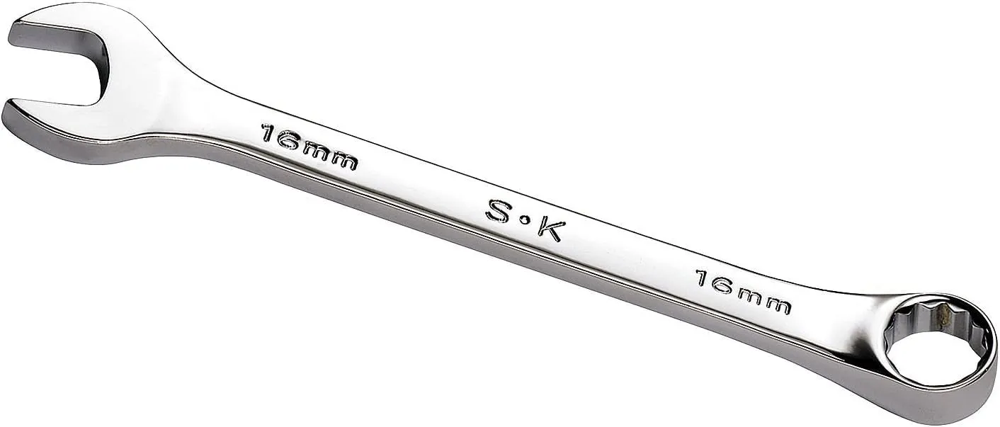 SK Tools USA 3/8" Drive, 7 Piece, Long, SAE, Chrome Hex Bit Socket Set: 1/8" - 3/8" | 19728