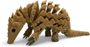 Skunk Prints HyperFlexi™ Articulated Pangolin 3D Printed Sensory Figurine, Premium Linking System (Beige, Regular)