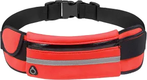 Slim Running Belts for Women, Waterproof Fanny Packs for Women,Phone Holder for Running,Reflective Waist Bag,Runners Belt Pouch,Money Belt,Waist Pack Bag for Camping Travel Running Workout