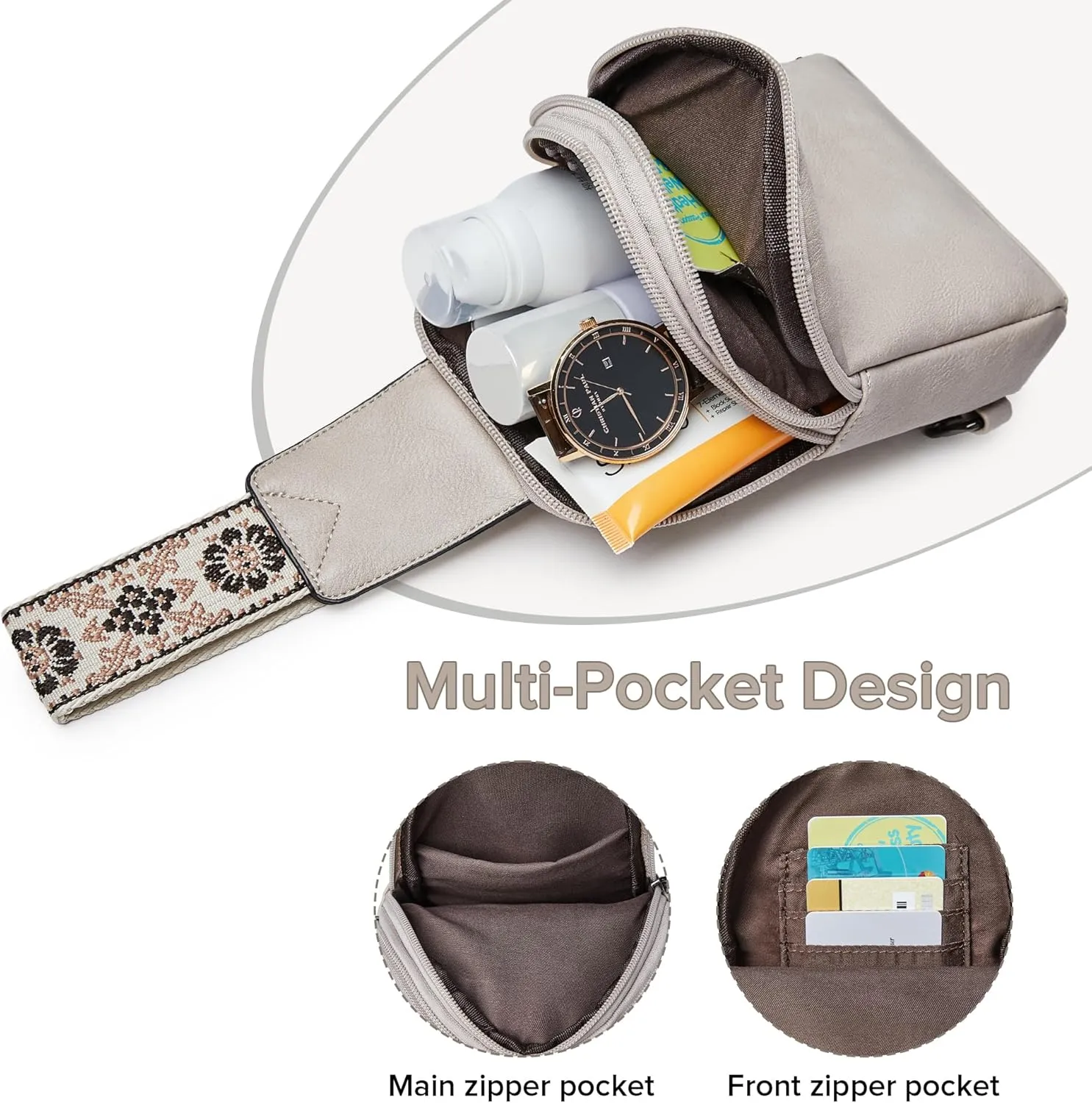 Sling Bag for Women - Crossbody & Fanny Pack for Shopping Travel