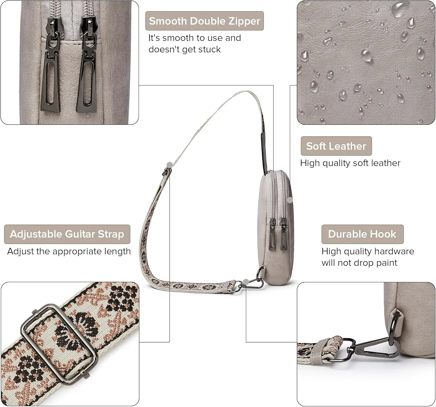 Sling Bag for Women - Crossbody & Fanny Pack for Shopping Travel