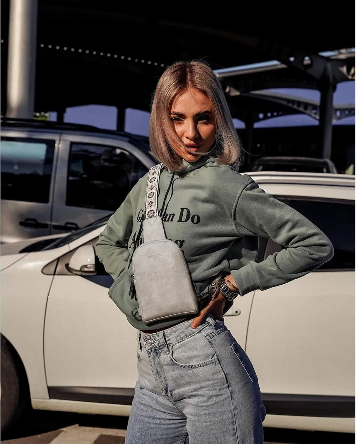 Sling Bag for Women - Crossbody & Fanny Pack for Shopping Travel