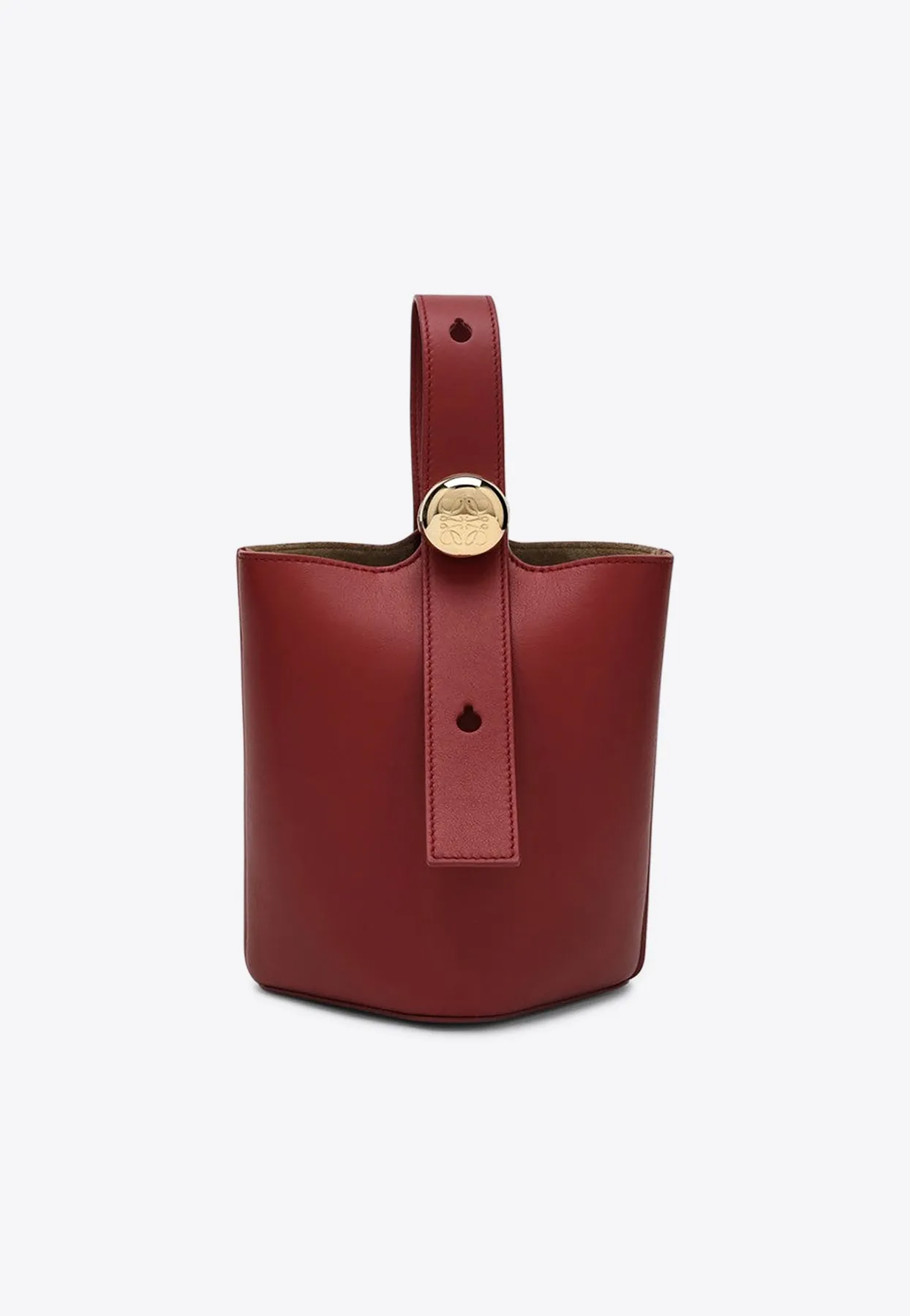 Small Pebble Leather Bucket Bag