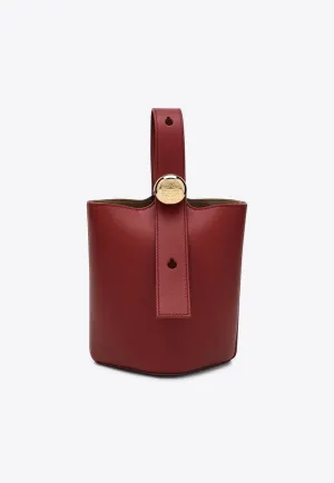 Small Pebble Leather Bucket Bag