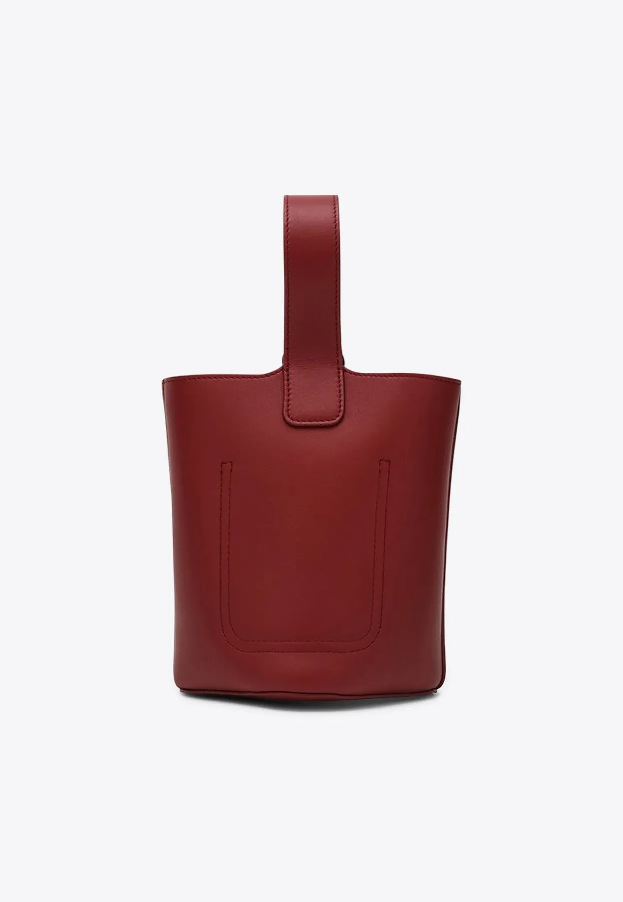 Small Pebble Leather Bucket Bag