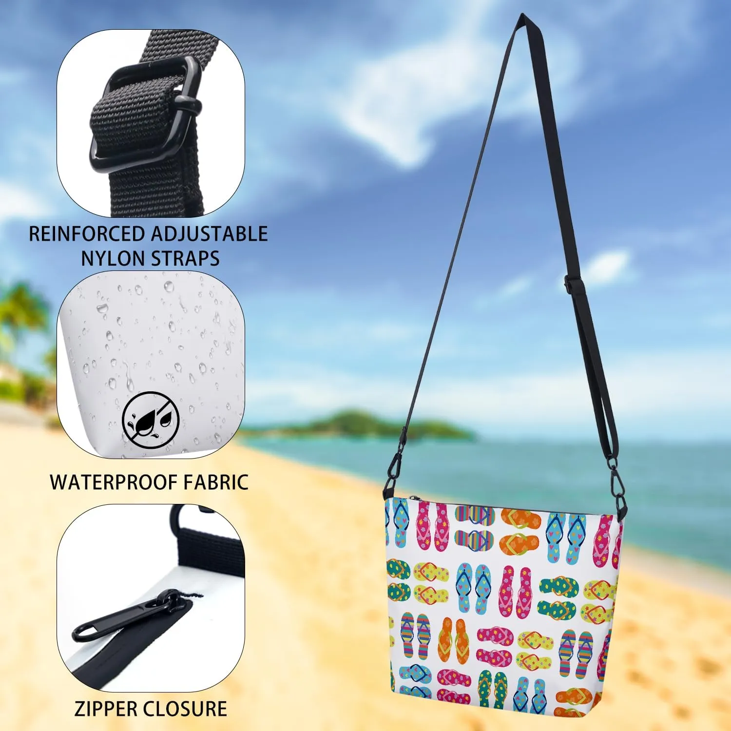 Small Sling Backpack Crossbody Bags Women,Monogram Initial Waterproof Chest Bag Daypack Fanny Pack Cross Body Bag Outdoors