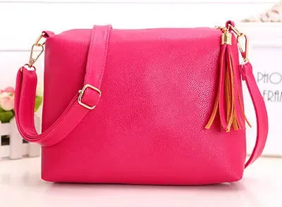 Soft leather REPRCLA fringe crossbody bag