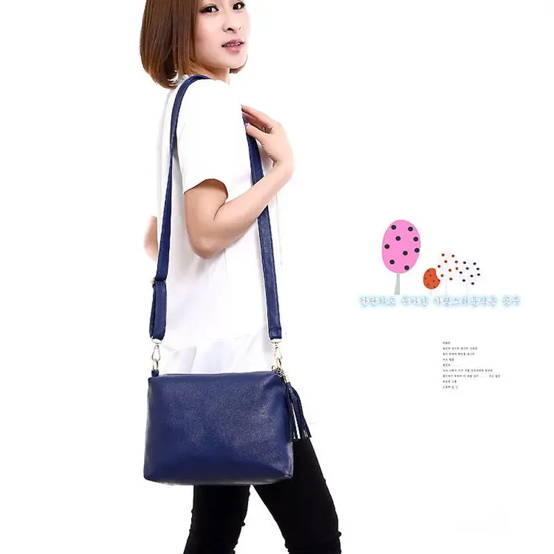 Soft leather REPRCLA fringe crossbody bag