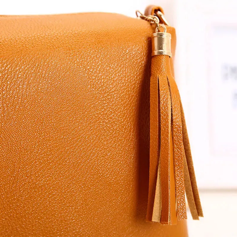 Soft leather REPRCLA fringe crossbody bag