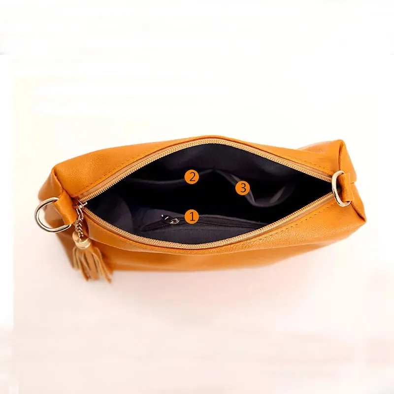 Soft leather REPRCLA fringe crossbody bag