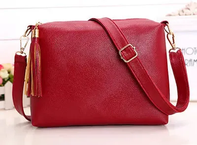 Soft leather REPRCLA fringe crossbody bag