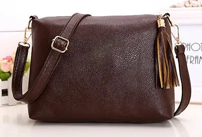 Soft leather REPRCLA fringe crossbody bag