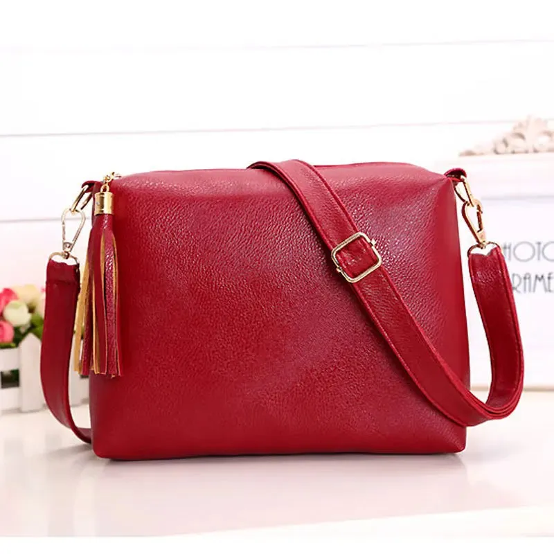 Soft leather REPRCLA fringe crossbody bag