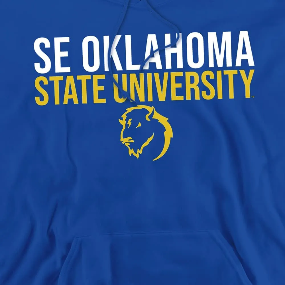 Southeastern Oklahoma State University Official Stacked Unisex Adult Pull-Over Hoodie