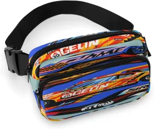 Speed Racing Extreme Sports Fanny Pack Lightweight Belt Bag with Adjustable Strap Hip Bum Bag for Running Travel