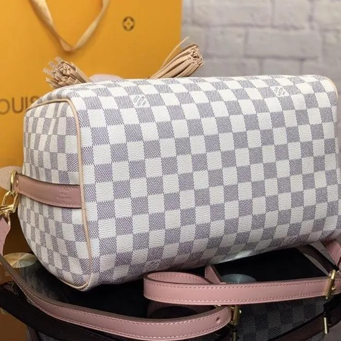 SPEEDY BANDOULIERE 30 DAMIER AZUR