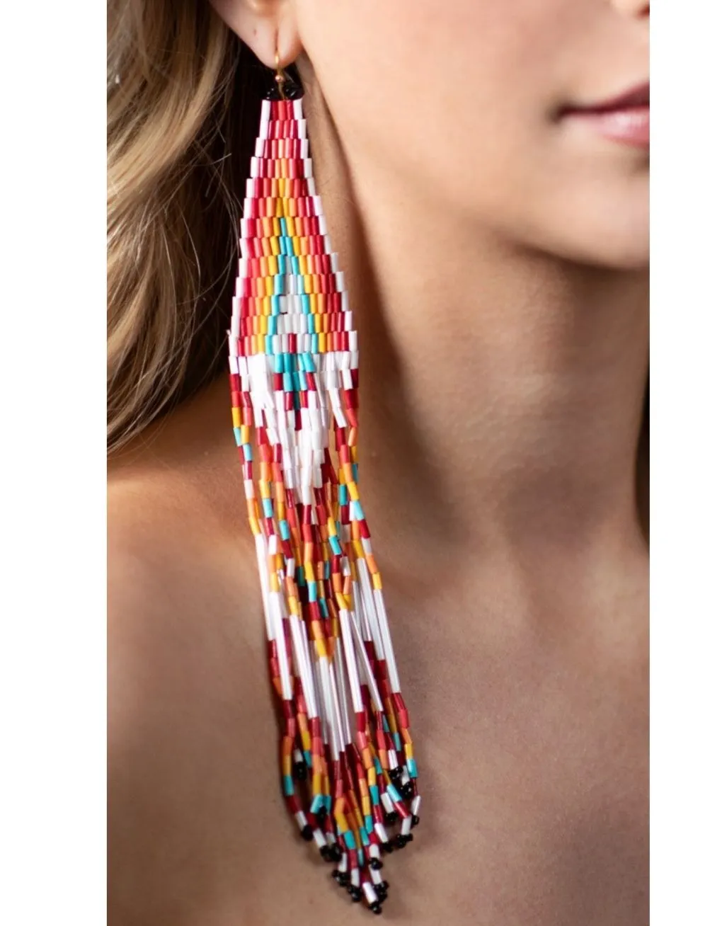 ‘Stormi’ Seed Bead Fringe Dangles