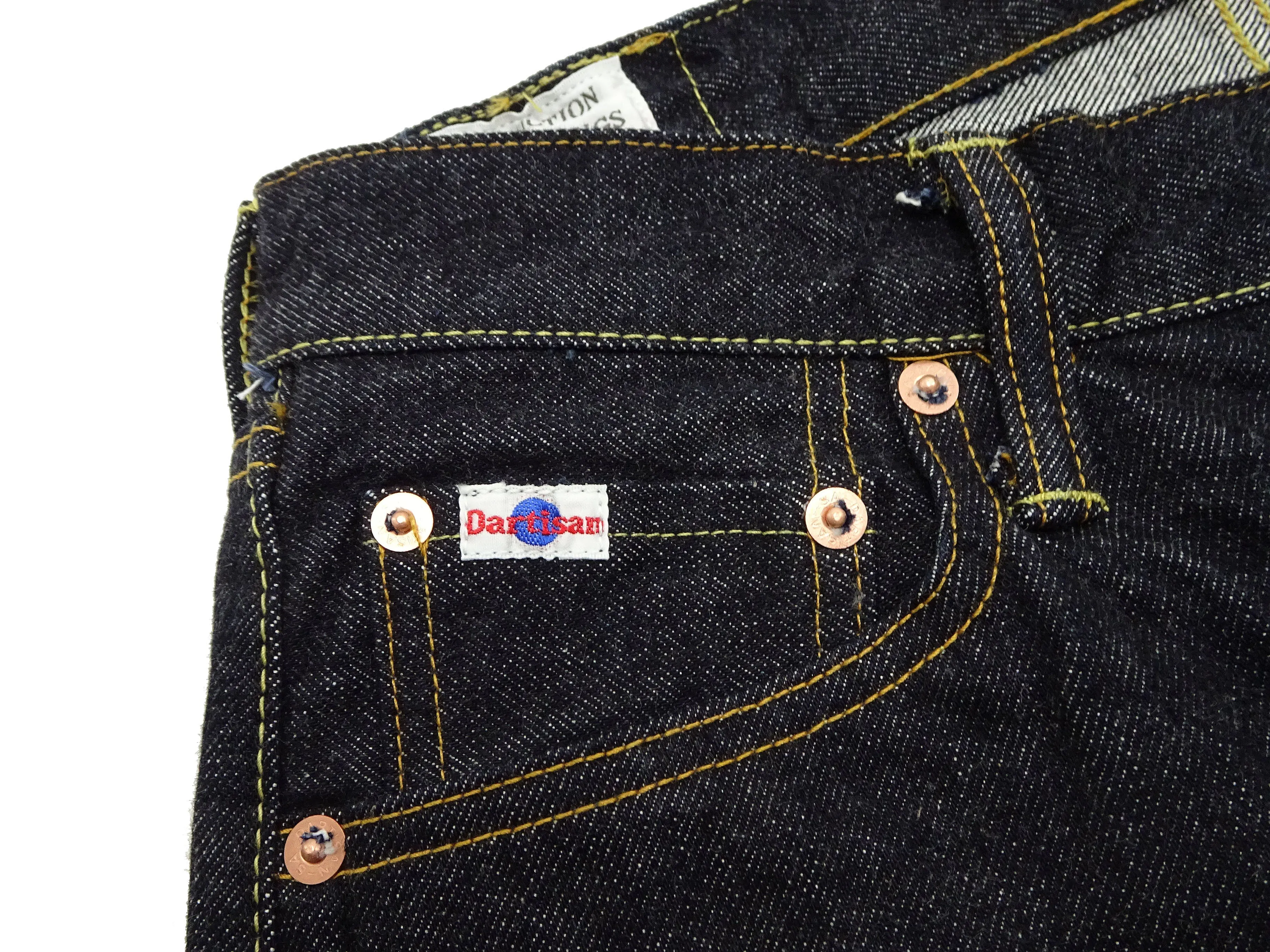 Studio D'artisan Jeans Men's Regular Straight Fit Button-Fly 15oz. Jpanese Selvedge Denim Jean Pants SDA SD-101 One-Wash